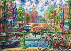 Puzzle La magie du canal d’Amsterdam 1000 pièces SCHMIDT