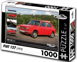 Puzzle voitures rétro Fiat 127 de 1973, 1000 pièces