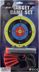 Pistolet à ventouses avec cible