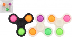 Spinner bubble pops plastique 7 cm – jouet antistress 3 couleurs