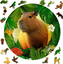 Puzzle en bois capybara 250 pièces WOODEN CITY