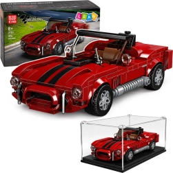 Kit de construction S.Cobra – voiture de sport classique rouge avec vitrine (391 pièces)