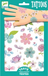 Djeco tatouages temporaires fleurs (2 feuilles)