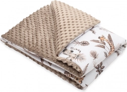 Couverture pour enfant en minky avec rembourrage Safari 80 × 100 cm
