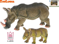 Zoolandia rhinocéros avec son petit – set de figurines