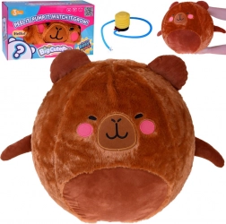 Grand ballon en peluche capybara 45 cm