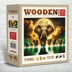wooden city puzzle en bois rêves d’éléphants 1010 pièces