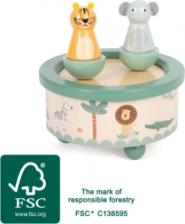 Boîte à musique en bois Safari small foot