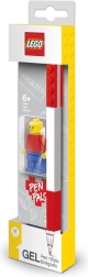 Stylo gel LEGO avec minifigurine, rouge