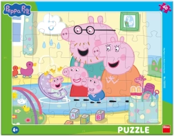puzzle dino peppa pig – frères et sœurs, 40 pièces