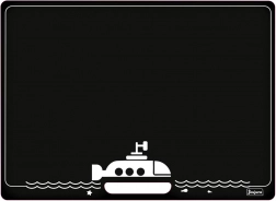 Jeujura tableau double face avec motif sous-marin