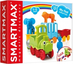 SmartMax mon premier petit train d’animaux – jeu de construction magnétique 22 pièces