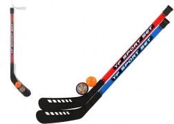Ensemble de crosses de hockey sur gazon avec balle de floorball et palet