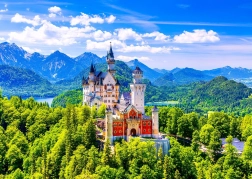 Puzzle Château de Neuschwanstein en été 1000 pièces