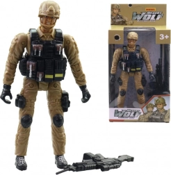 Soldat avec accessoires 18 cm