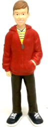 Figurine homme en sweat à capuche 9,7 cm