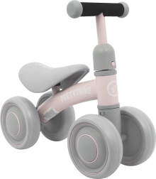 Motocycle à balancier pour enfants à quatre roues PeetyTrike, rose