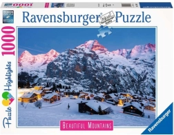 Puzzle Ravensburger Mürren z Bernského Oberlandu 1000 pièces