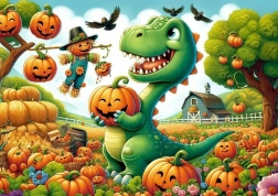 Puzzle Dinosaure mignon 50 pièces