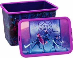 Boîte de rangement K-Pop Demon Hunters avec couvercle à clips 23 l