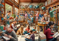 Puzzle Librairie 2000 pièces Bluebird