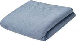 Couverture en mousseline pour enfants NEW BABY 70 × 100 cm bleu