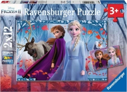 RAVENSBURGER Puzzle La Reine des Neiges 2, 2x12 pièces