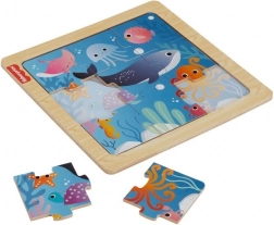 Puzzle en bois Fisher-Price – océan, 9 pièces