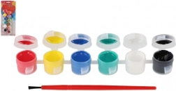 Peintures acryliques avec pinceau pour céramique, verre et pierres