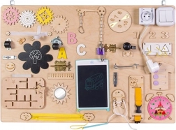 Tableau sensoriel en bois Busy Board 75 × 50 cm