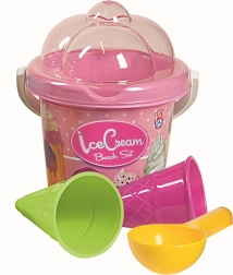 Androni set de sable Glace – petit, rose