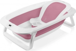 Lionelo Baignoire Pliante avec Thermomètre et Transat Pink Magnolia