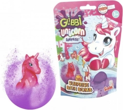 Glibbi bombe de bain pétillante licorne avec surprise