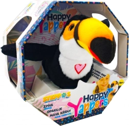 Steppos Happy Yappers toucan – oiseau parlant interactif à porter au poignet
