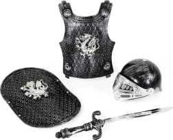 Ensemble chevalier avec casque et armure