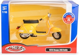 Modèle en métal scooter Vespa 200 Rally 1976 1:18 jaune