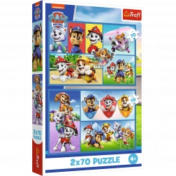 Puzzle Règles Pat'Patrouille 2en1 2x70 pièces