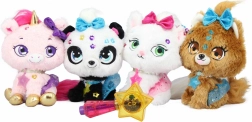 Peluches scintillantes, assortiment de 4 pcs