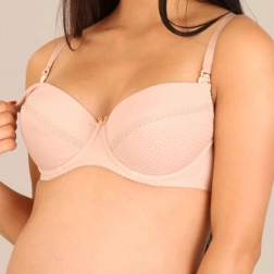 Soutien-gorge d’allaitement semi-rembourré New Baby Eva beige