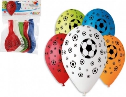 Ballons gonflables motif football 30 cm, 5 pièces