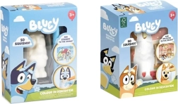 Bluey figurine souple squishy à colorier