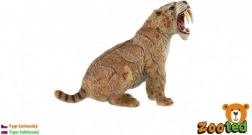 Figurine en plastique de tigre à dents de sabre 11 cm