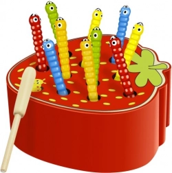 Jeu en bois Trscka – pêche aux vers magnétiques