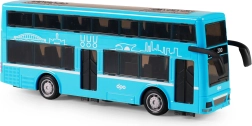 Jouet bus à deux étages bleu 20 cm