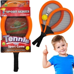 Ensemble de raquettes pour enfants Woopie pour le tennis et le badminton