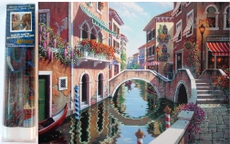 NORIMPEX Peinture diamant Venise – Pont 30x40 cm