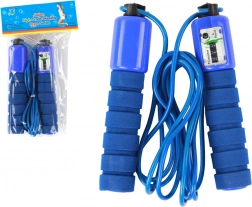 Corde à sauter bleue avec compteur 280 cm