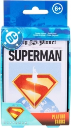 Cartes à jouer Superman dans une boîte métallique