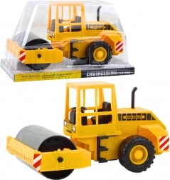 Rouleau compresseur pour enfants avec cylindre avant pivotant et articulé