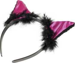 Accessoire de carnaval Chat avec oreilles et plumes